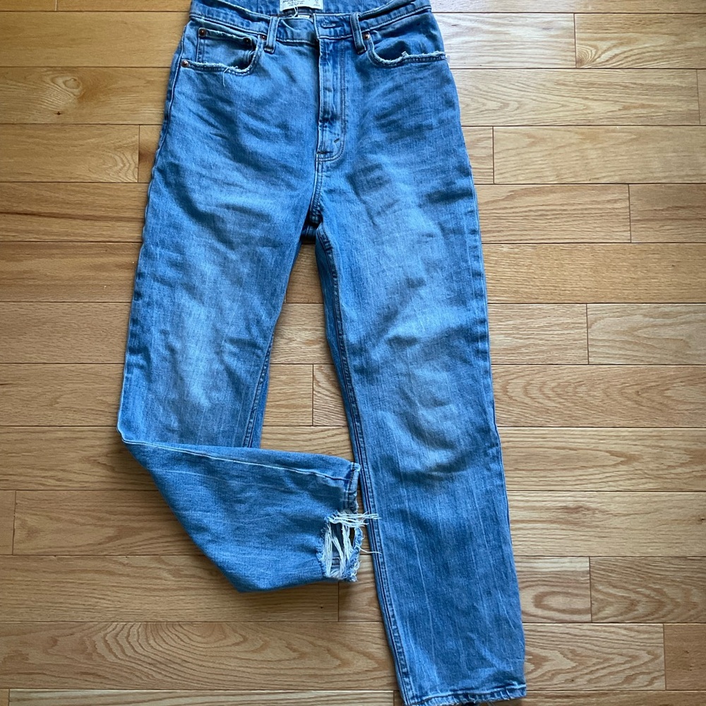 Stylish Blue Denim Jeans Abercrombie size 25